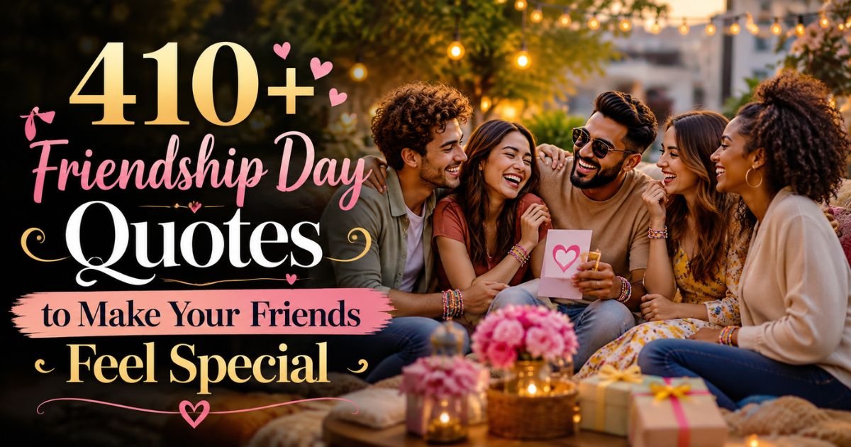 410+ Friendship Day Quotes to Make Your Friends Feel Special