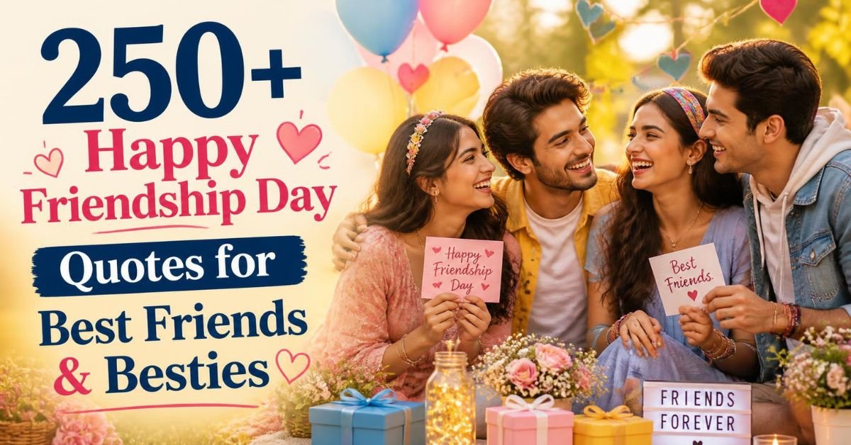 250+ Happy Friendship Day Quotes for Best Friends & Besties