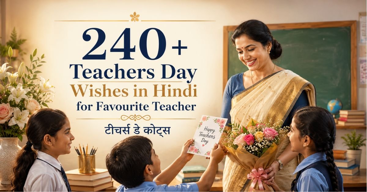 240+ Teachers Day Wishes in Hindi for Favourite Teacher – टीचर्स डे कोट्स
